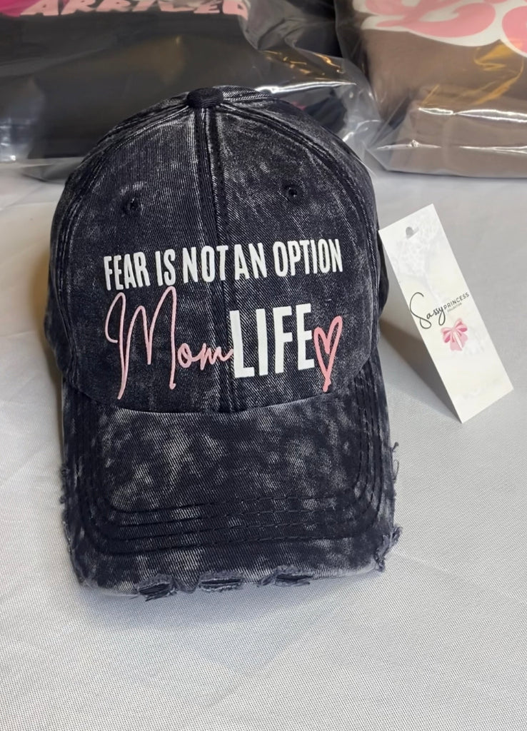 NO Fear Mom Life Vintage Hat - Sassy Princess Collection